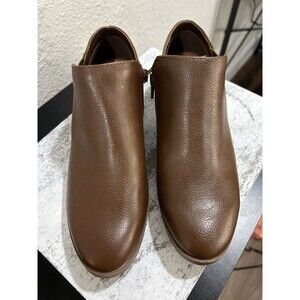 Kensie Women's Sammy Brown Ankle Boots Bootie Size 6.5